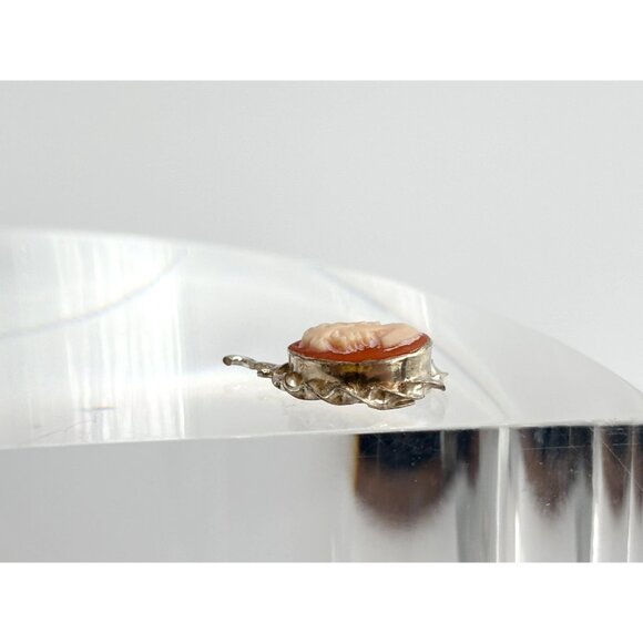 Genuine Cameo Shell Hand Carved Sterling Silver 925 Vintage Pendant | Charm - Picture 5 of 9